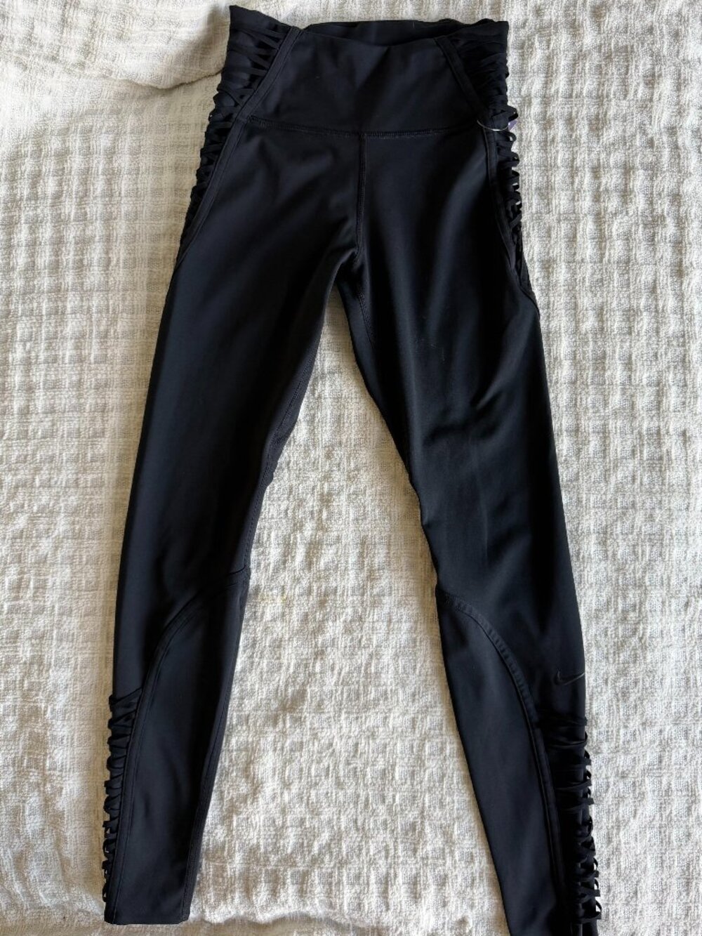 Nike Black Side Lace-Up Leggings XS